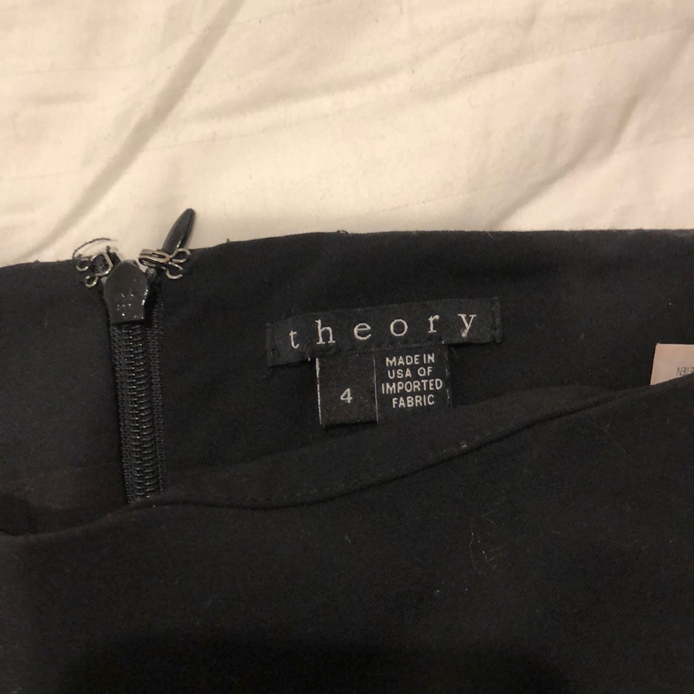 Theory black work skirt